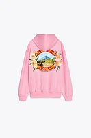 SWEAT À CAPUCHE IMPRIMÉ