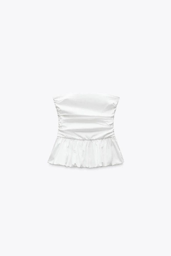 VOLUMINOUS POPLIN TOP