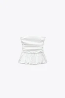 VOLUMINOUS POPLIN TOP