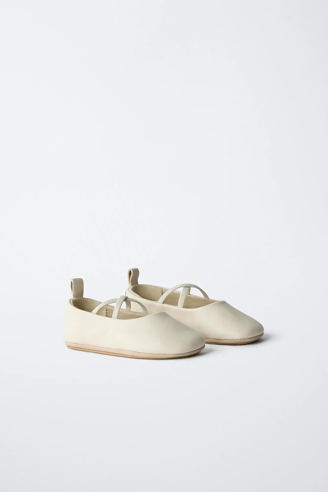 LEATHER BALLET FLATS