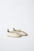 LEATHER BALLET FLATS
