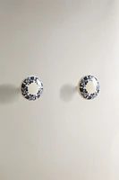 SET OF CERAMIC FLOWER KNOBS (SET 2