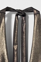 METALLIC HALTER BODYSUIT KATE MOSS X ZARA
