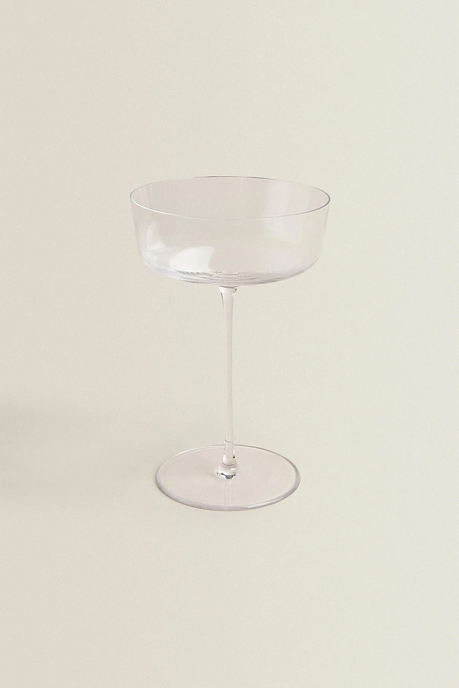 BLOWN CRYSTALLINE SPARKLING WINE FLUTE