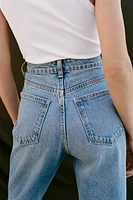 HIGH-WAISTED TRF MOM FIT JEANS