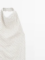 Robe midi encolure américaine dos ouvert