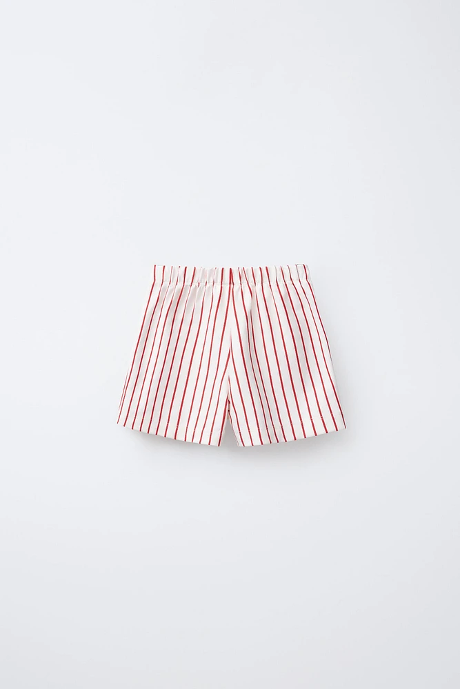 STRIPED BOW SKORT