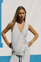 TOP GILET FLUIDE CROISÉ