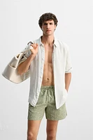 MAILLOT DE BAIN MOYEN À IMPRIMÉ ABSTRAIT