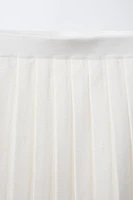 BOX PLEAT KNIT SKIRT