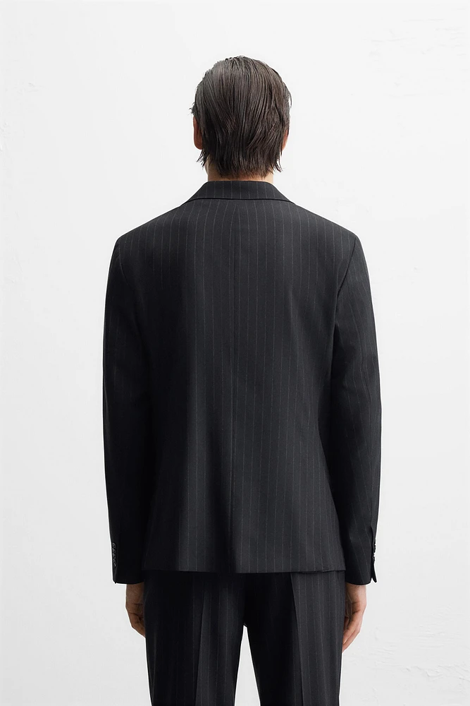 PINSTRIPE SUIT JACKET