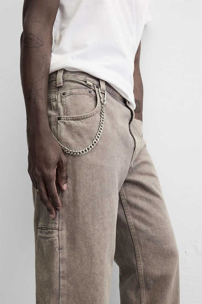 WASHED RELAXED FIT JEANS