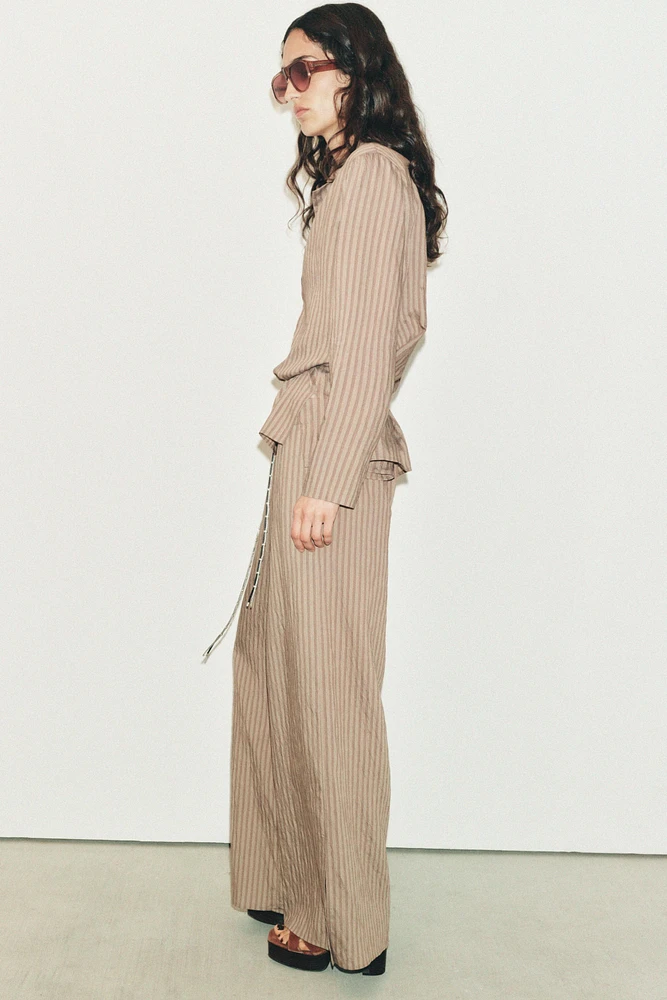 PANTALON DE PYJAMA À RAYURES ZW COLLECTION