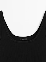 Knit strappy top