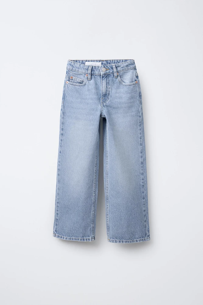 JEAN À JAMBES LARGES PIÈCE ÉTOILES