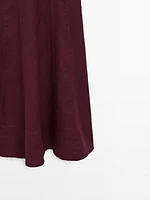 Long flowing 100% linen dress