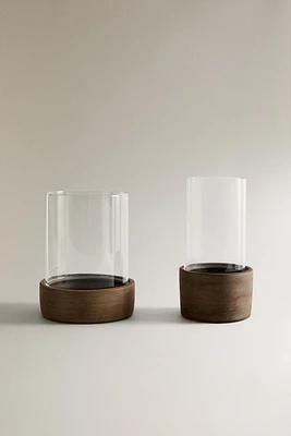 GLASS AND CERAMIC LANTERN