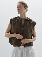 Gilet froncé