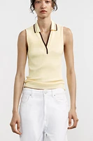 RIBBED POLO