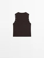 Crop top œillets