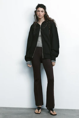 PANTALON FLARE INTERLOCK