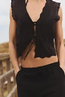 EMBROIDERED TOP