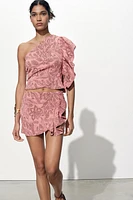 ASYMMETRIC JACQUARD TOP