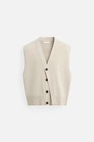 RIBBON KNIT VEST