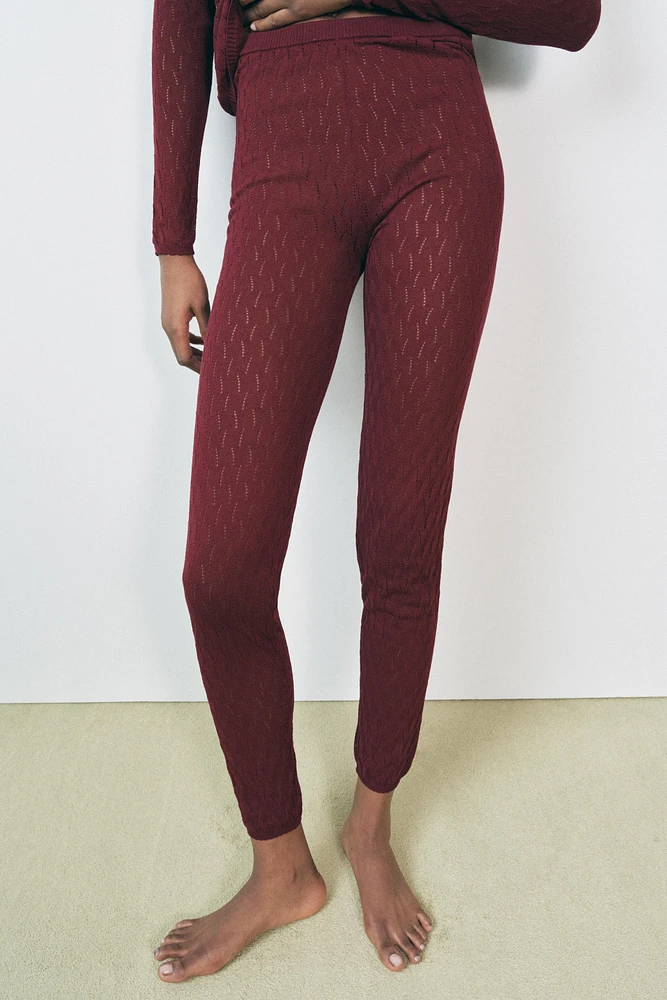 LEGGING POINTELLE TRICOT