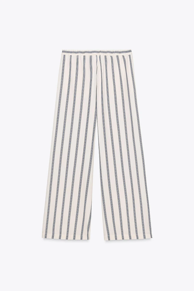 PANTALON PALAZZO À RAYURES ZW COLLECTION