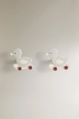 LOT BOUTONS DE PORTE ENFANTS PETITS CANARDS (LOT DE 2)
