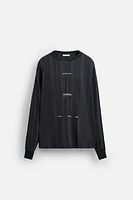 RETRO SOCCER TEXTURED SWEATSHIRT