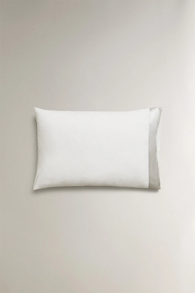 PILLOWCASE WITH SILK BORDER
