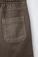 COMFY TWILL COTTON LINEN SHORTS