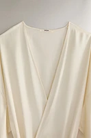 SOLID SATEEN ROBE
