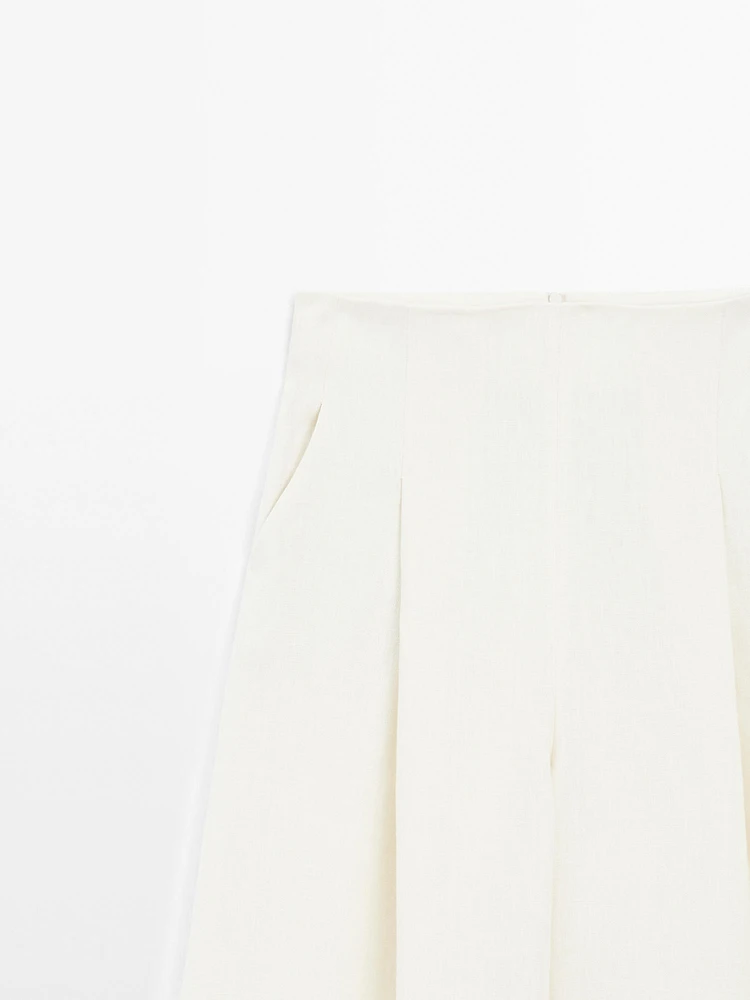 Pantalon large 100 % lin - STUDIO