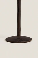 FACETED METAL CANDLESTICK
