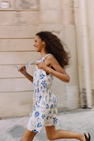 SHORT SEASHELL PRINT JUMPSUIT
