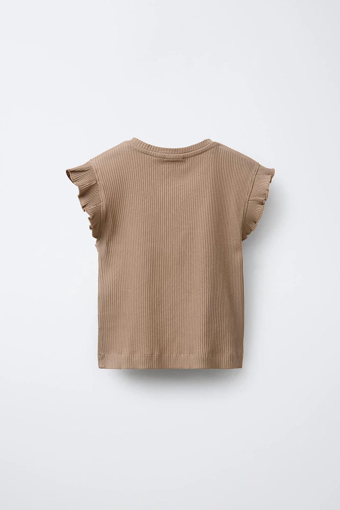 T-SHIRT RIB VOLANTS