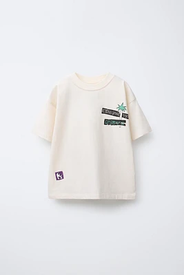 T-SHIRT IMPRIMÉ PALMIER SURF
