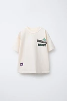 PALM TREE SURF PRINT T-SHIRT