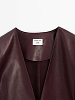 Kimono col V cuir nappa - STUDIO