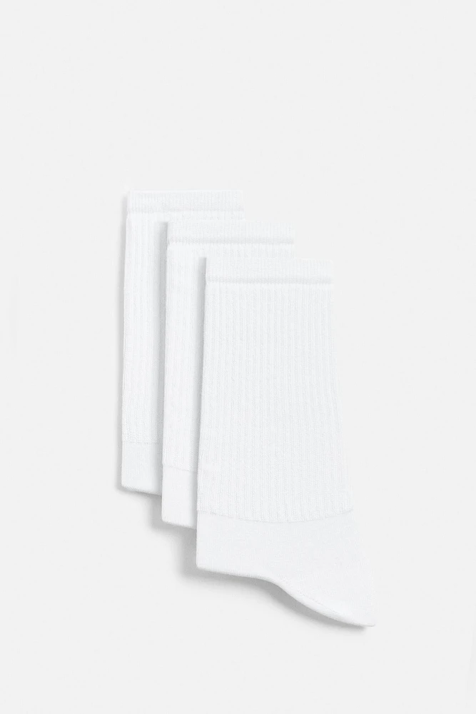 LOT DE 3 PAIRES CHAUSSETTES BASIQUES