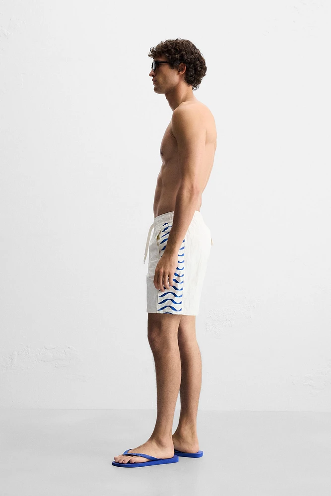 WAVY LONG SWIMSUIT