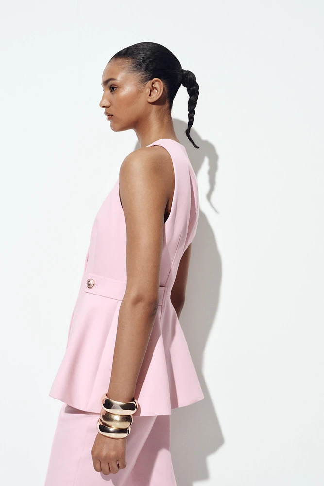GILET À PÉPLUM