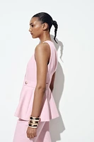 GILET À PÉPLUM