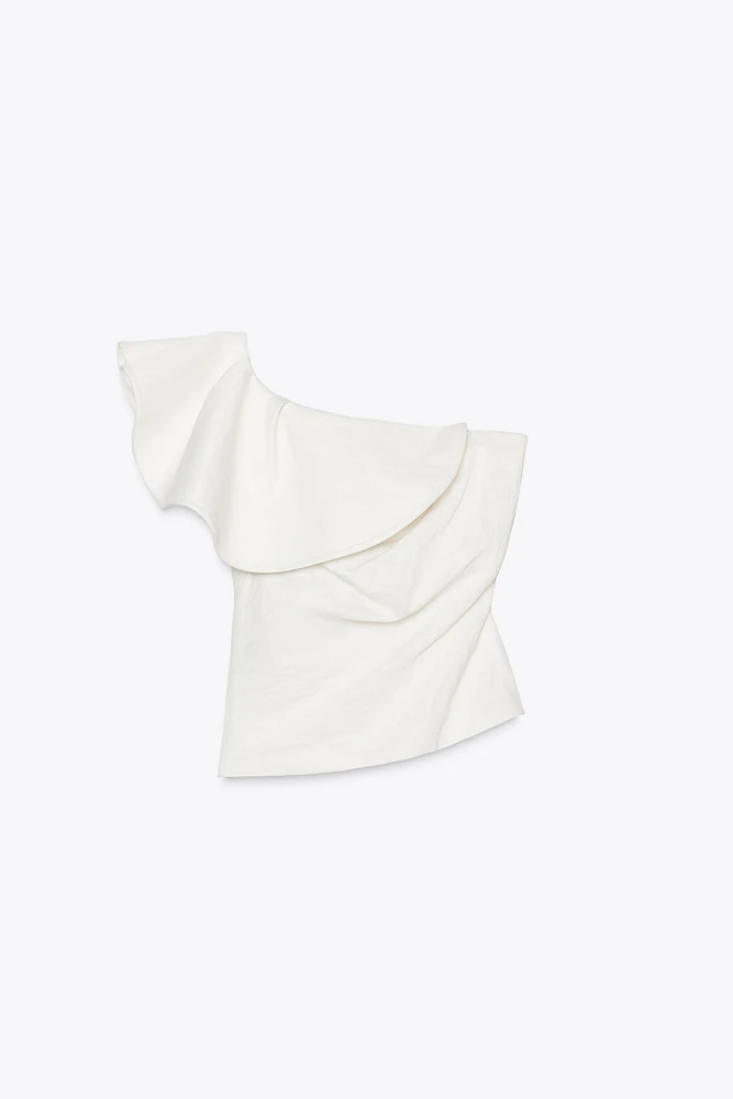 VOLUMINOUS RUFFLE TOP ZW COLLECTION