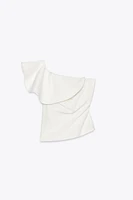 VOLUMINOUS RUFFLE TOP ZW COLLECTION