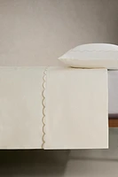 EMBROIDERED FLAT SHEET