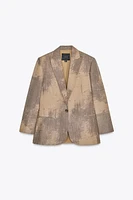ZW COLLECTION MINIMAL PRINT BLAZER